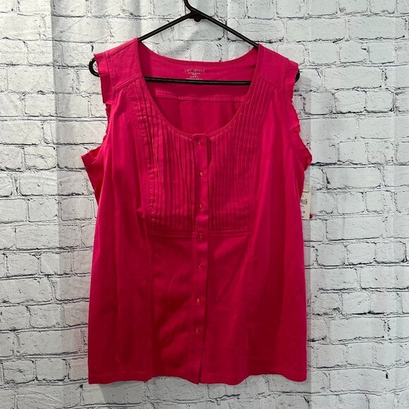 New with tags Women's Lane Bryant sleeveless blouse Size 14/16 - Picture 1 of 3
